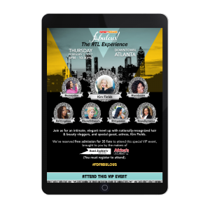 Aunt Jackie's Curls & Coils, and Africa's Best newsletter design for Family Dollar Fabulous! The Atlanta Experience